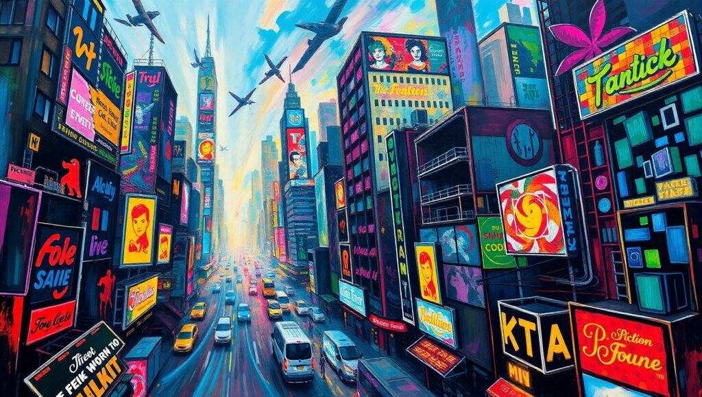 Chaos of Urban Existence – free AI stock image
