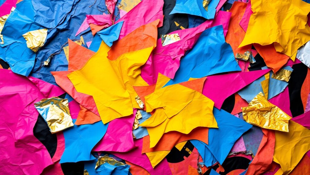 Chaotic Harmony in Abstract Form – free AI stock image