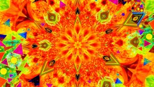 Chaotic Harmony in Color – free AI stock image
