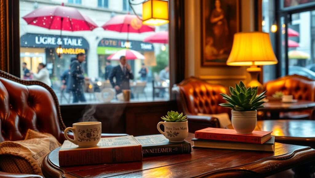 Charming Coffee Shop Corner – free AI stock image