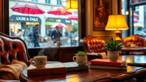 Charming Coffee Shop Corner – free AI stock image