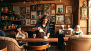 Charming Coffee Shop Vibes – free AI stock image