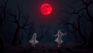 Chilling Dance Under the Moonlight – free AI stock image