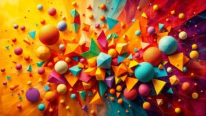 Chroma Convergence: A Dance of Emotion – free AI stock image