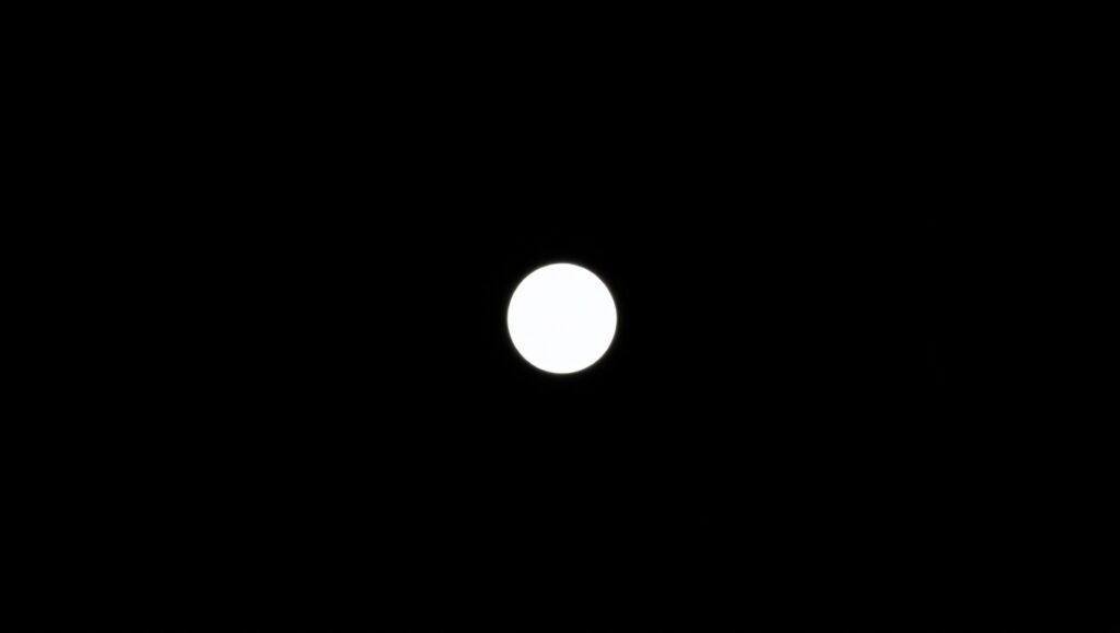 Circle of Solitude on Black – free AI stock image