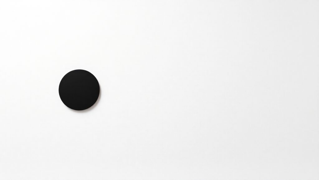 Circle of Tranquility on White – free AI stock image