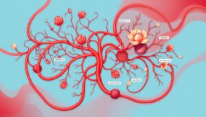 Circulatory Symphony: Healing and Disease – free AI stock image