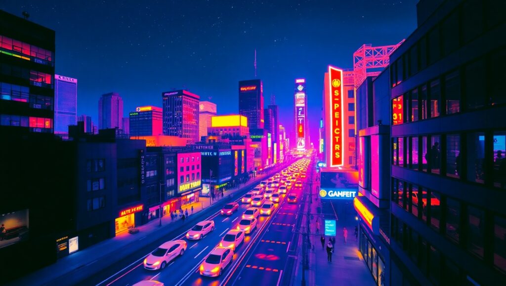 City Life in Thermal Vision 4oi – free AI stock image