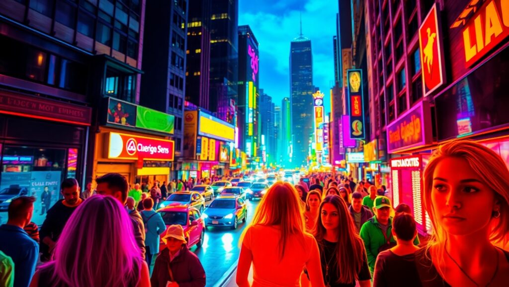 City Life in Thermal Vision Khv – free AI stock image