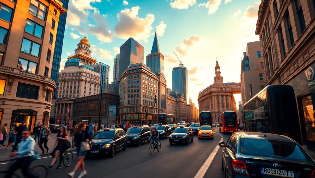 City Life Through Time-Lapse 70R – free AI stock image