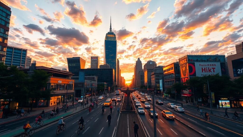City Life Through Time-Lapse dCj – free AI stock image