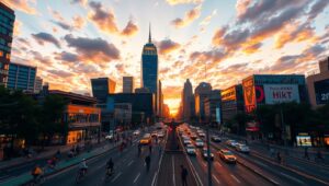 City Life Through Time-Lapse dCj – free AI stock image