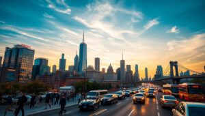 City Life Through Time-Lapse fbB – free AI stock image