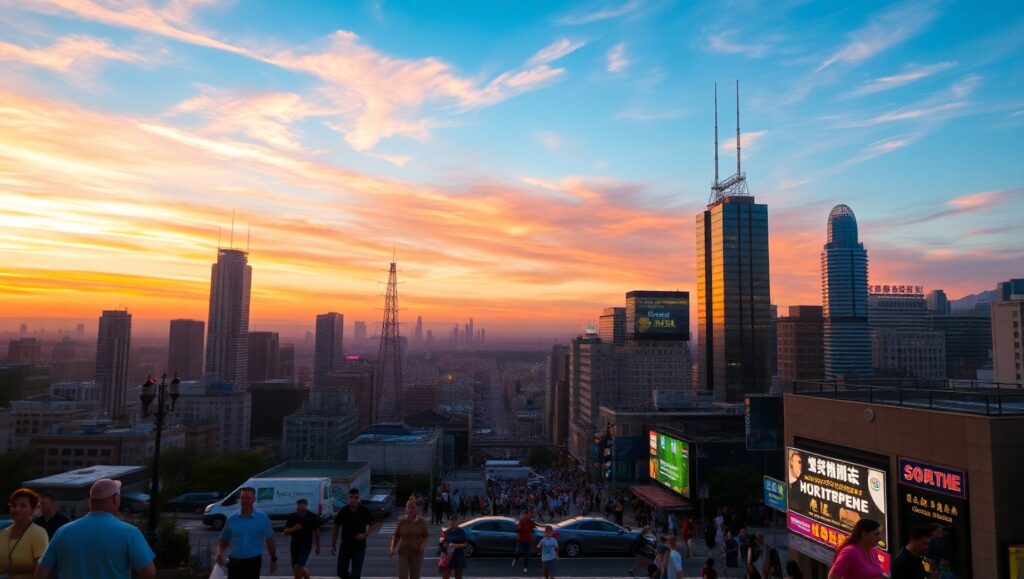 City Life Through Time-Lapse JO0 – free AI stock image