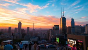 City Life Through Time-Lapse JO0 – free AI stock image