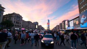 City Life Through Time-Lapse Magic – free AI stock image