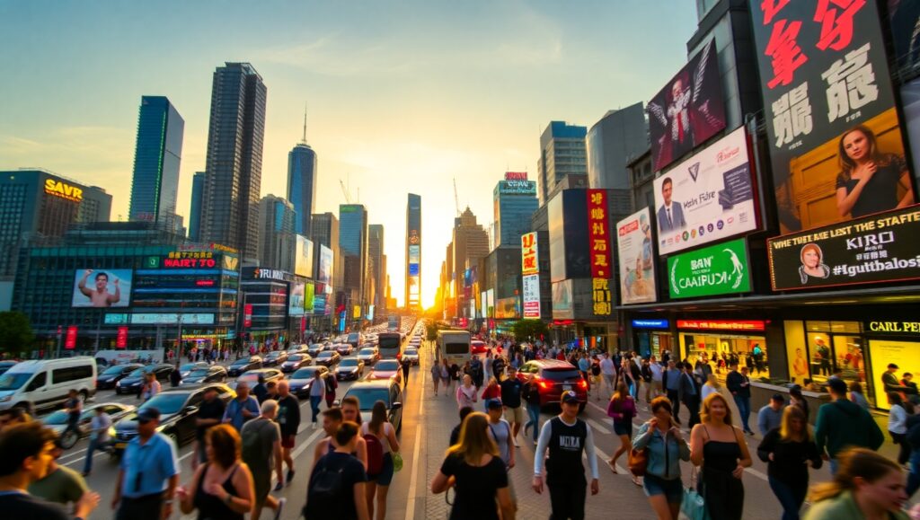 City Life Through Time-Lapse tje – free AI stock image