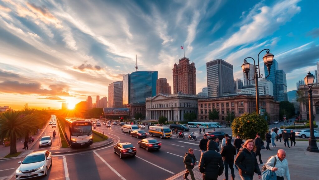 City Life Through Time-Lapse vJg – free AI stock image