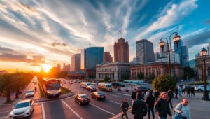 City Life Through Time-Lapse vJg – free AI stock image