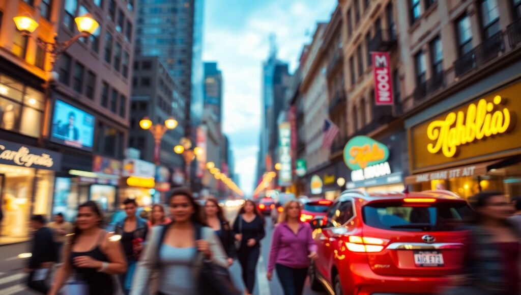 City Lights in Bokeh Effect – free AI stock image