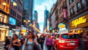 City Lights in Bokeh Effect – free AI stock image