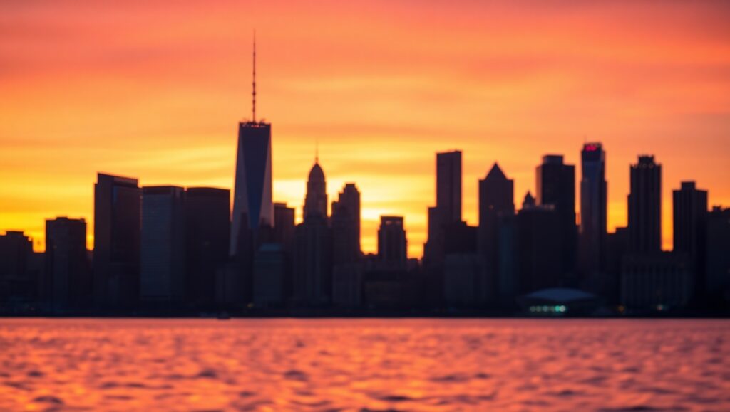 City Lights in Dreamlike Bokeh – free AI stock image