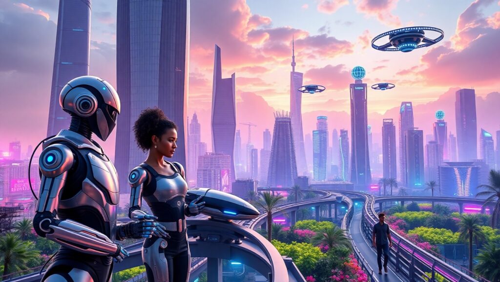 City of Future Robotics – free AI stock image
