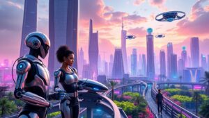 City of Future Robotics – free AI stock image