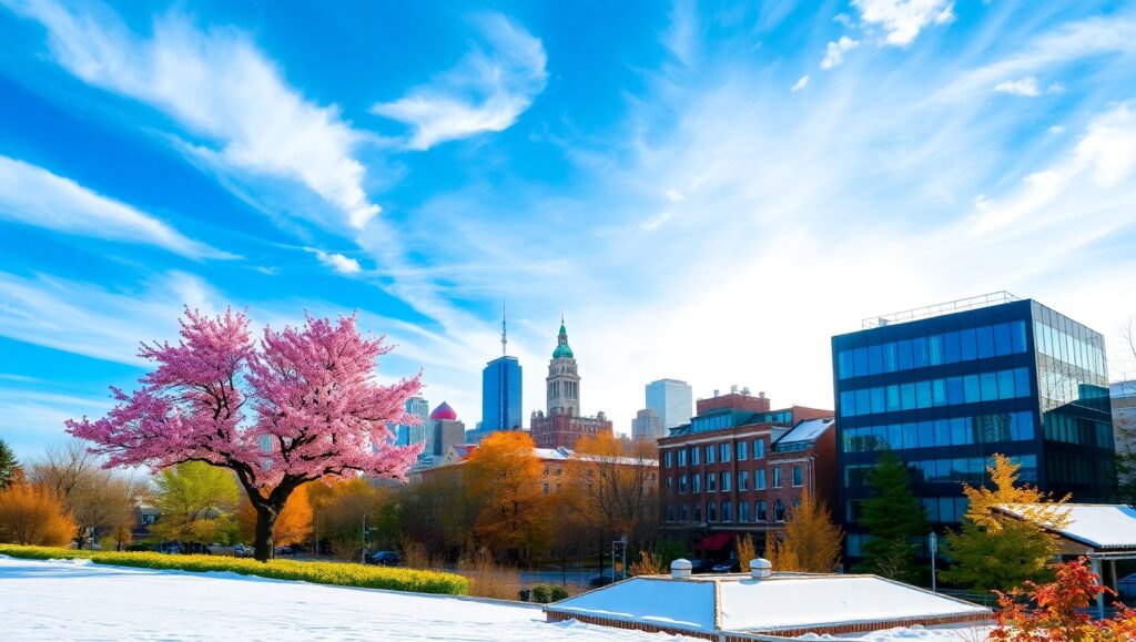 City Seasons in Motion – free AI stock image