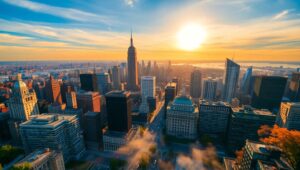 City Seasons in Time-lapse Transformation – free AI stock image