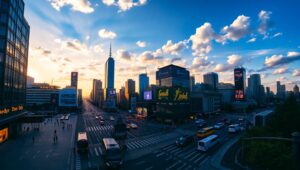 City Symphony: A Time-Lapse Journey – free AI stock image
