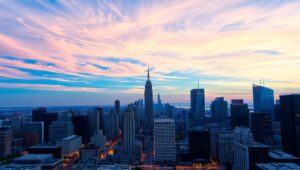 Cityscape Time-Lapse Transformation – free AI stock image