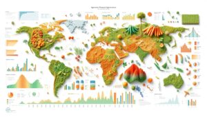 Climate Impact on Agriculture Productivity – free AI stock image