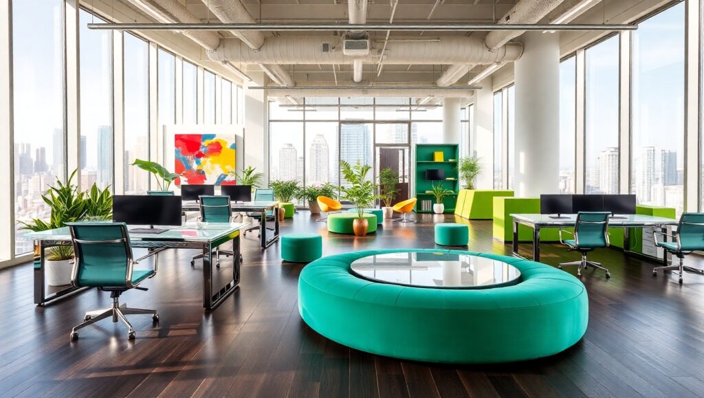 Contemporary Corporate Office Design – free AI stock image
