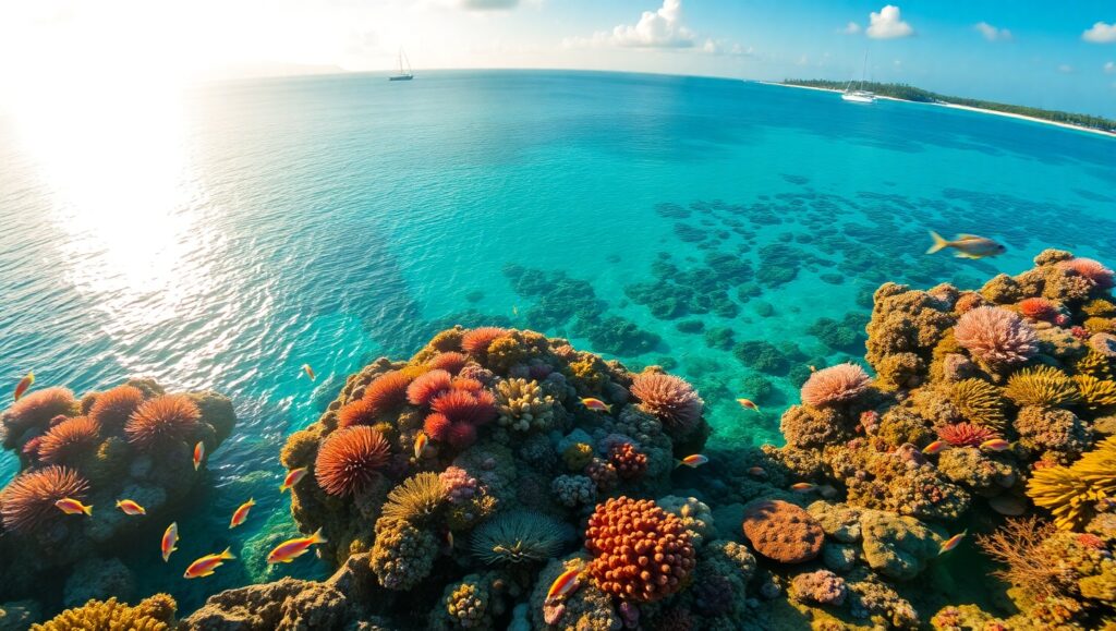 Coral Reef from Above – free AI stock image