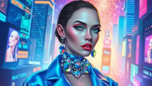 Cosmic Couture: A Fashion Revolution – free AI stock image