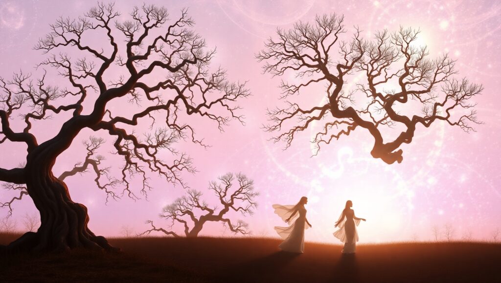 Cosmic Dance of Serenity – free AI stock image