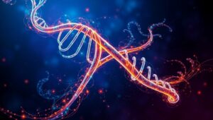 Cosmic DNA: Nature’s Blueprint Unveiled – free AI stock image