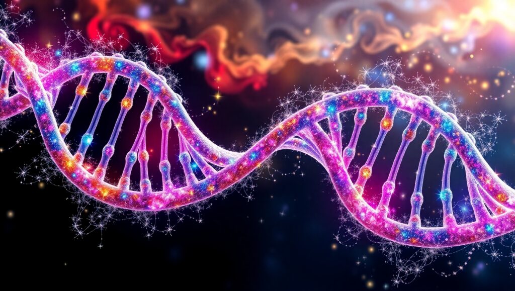 Cosmic DNA: Universe Within Life – free AI stock image