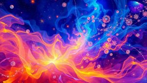 Cosmic Symphony in Abstract Harmony – free AI stock image
