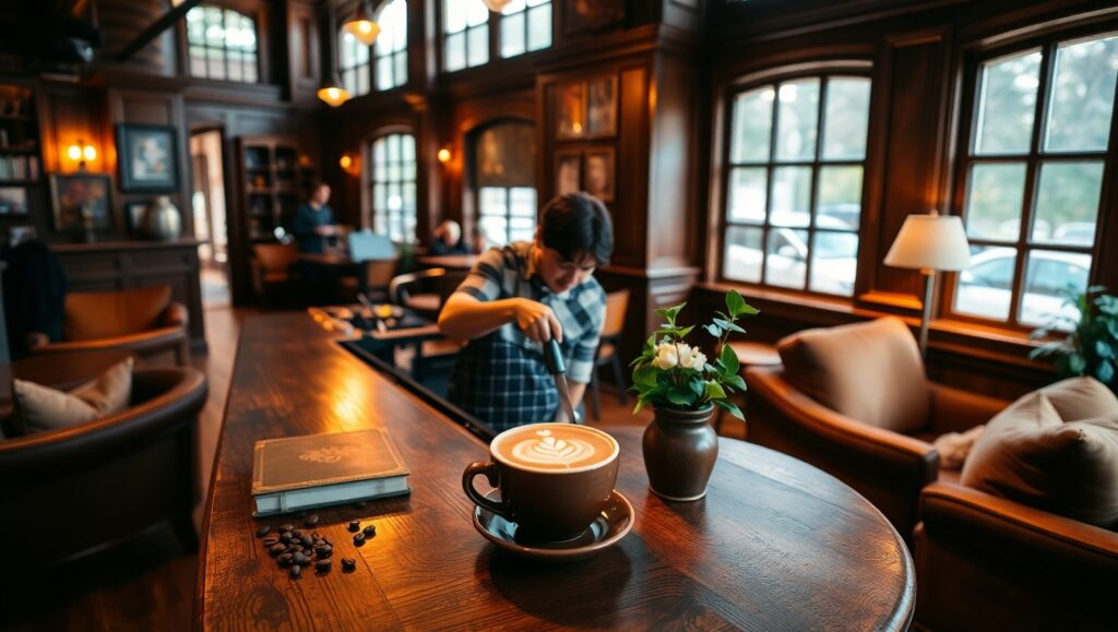 Cozy Coffee Shop Vibes JT4 – free AI stock image