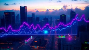 Cryptocurrency Market Trends Visualization – free AI stock image