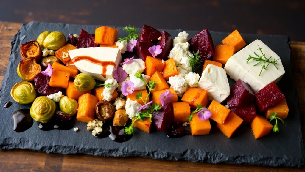 Culinary Art in Elegant Presentation – free AI stock image