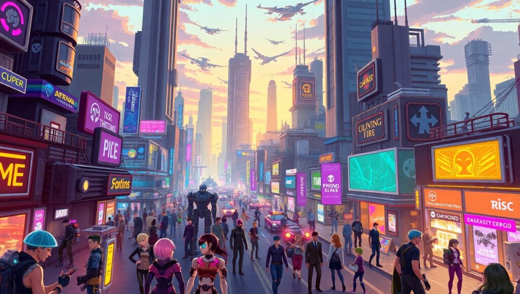 Cyberpunk City in Pixel Art – free AI stock image