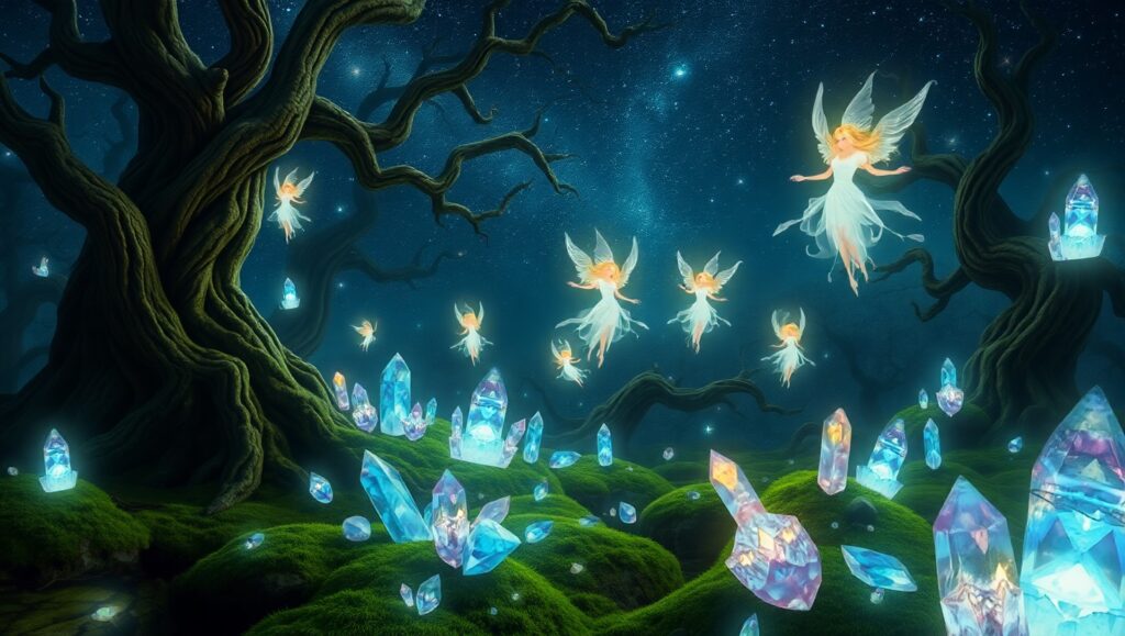 Dance of the Ethereal Spirits – free AI stock image