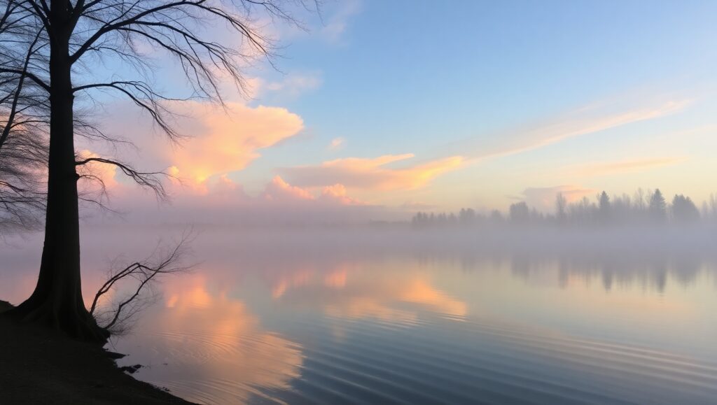 Dawn Serenity by the qdH – free AI stock image