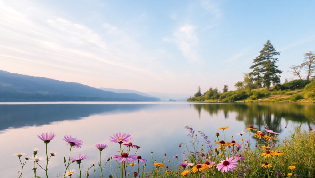 Dawn Serenity by the yoy – free AI stock image