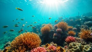 Dazzling Life Beneath the Waves – free AI stock image