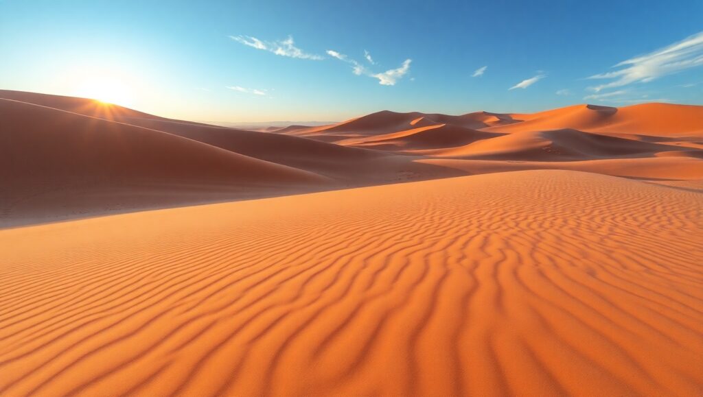 Desert Harmony in Sand Art – free AI stock image