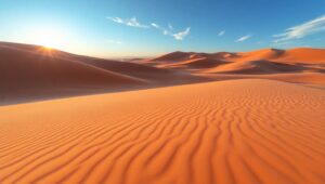 Desert Harmony in Sand Art – free AI stock image